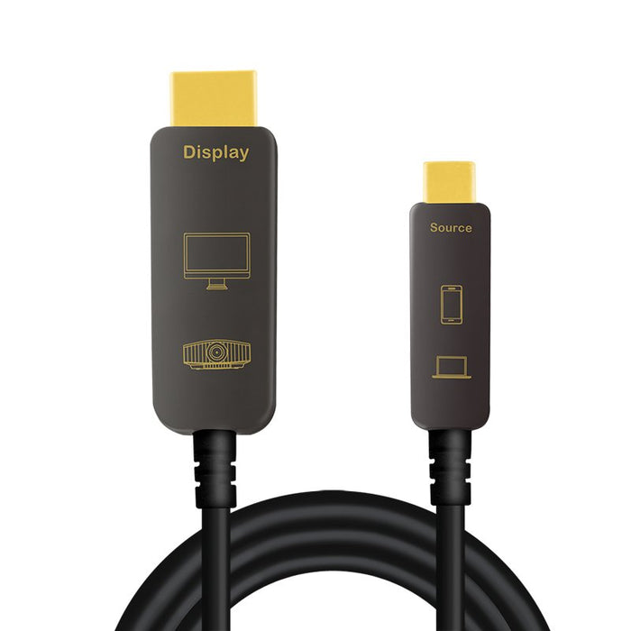 EAN 4052792063233 - LogiLink CUF0102 adaptador de cable de vídeo 20 m USB Tipo C HDMI tipo A (Estándar) Negro imagen 3