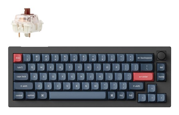 EAN 4895248868583 - Keychron V2M-D3 teclado Universal USB + RF Wireless + Bluetooth QWERTY Inglés Negro, Carbono imagen 1