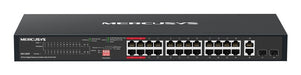 EAN 6957939003791 - Mercusys MS128GP switch Gigabit Ethernet (10/100/1000) Energía sobre Ethernet (PoE) 1U Negro imagen 1