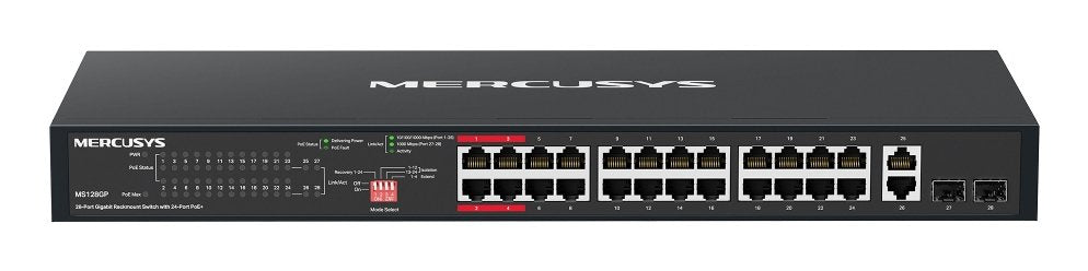 EAN 6957939003791 - Mercusys MS128GP switch Gigabit Ethernet (10/100/1000) Energía sobre Ethernet (PoE) 1U Negro imagen 1