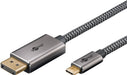 EAN 4040849757099 - Goobay 75709 adaptador de cable de vídeo 3 m USB Tipo C DisplayPort Negro, Plata imagen 2