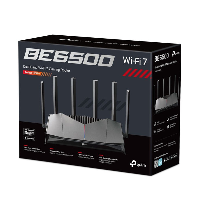 EAN 1210002601801 - TP-Link Archer GE400 BE6500 router inalámbrico 2.5 Gigabit Ethernet Doble banda (2,4 GHz / 5 GHz) imagen 6