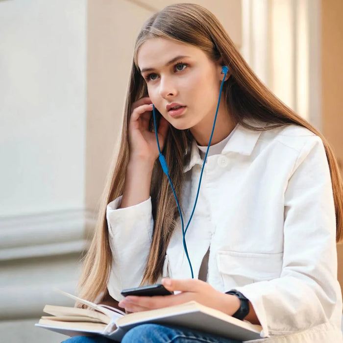 Auriculares Intrauditivos Jbl T110 Con Micrófono Jack 3.5 Azul