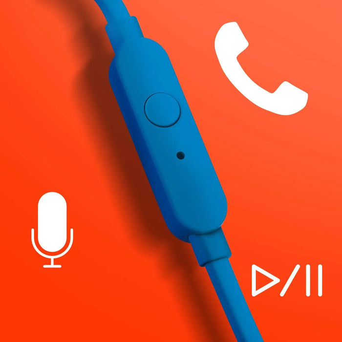 Auriculares Intrauditivos Jbl T110 Con Micrófono Jack 3.5 Azul