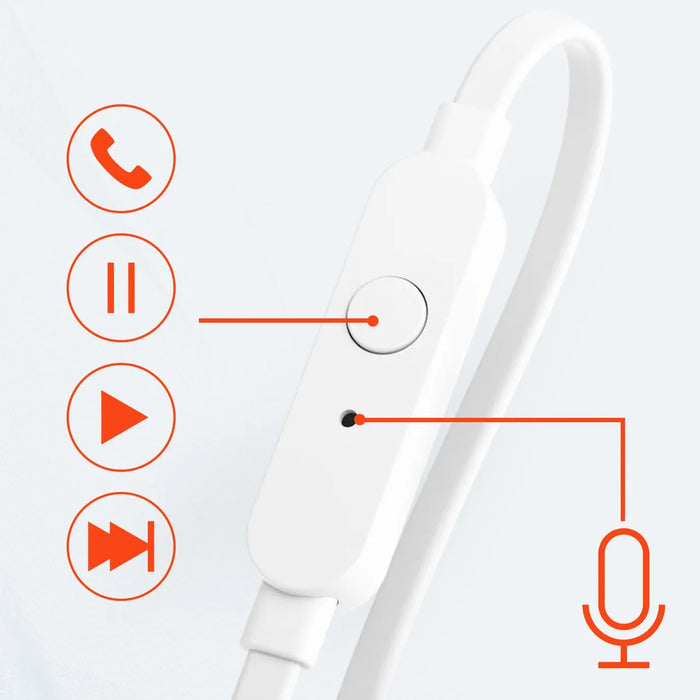 Auriculares Intrauditivos Jbl T110 Con Micrófono Jack 3.5 Blanco