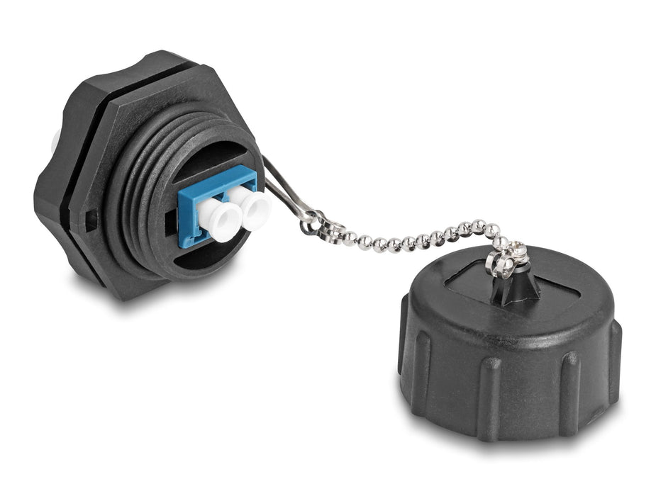 EAN 4043619878864 - DeLOCK 87886 adaptador de fibra óptica LC/LC 1 pieza(s) Negro, Azul imagen 2