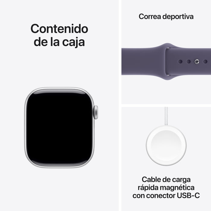EAN 0195950461954 - Apple Watch Series 11 OLED 42 mm Digital 374 x 446 Pixeles Pantalla táctil Plata Wifi GPS (satélite) imagen 8
