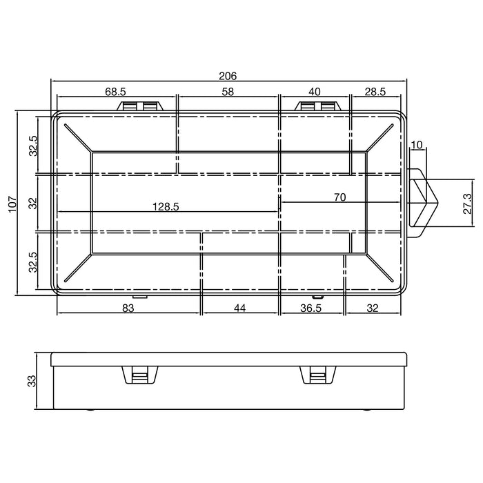 EAN 4043718331475 - InLine 43009L pieza pequeña y caja de herramientas Caja para piezas pequeñas Transparente imagen 2