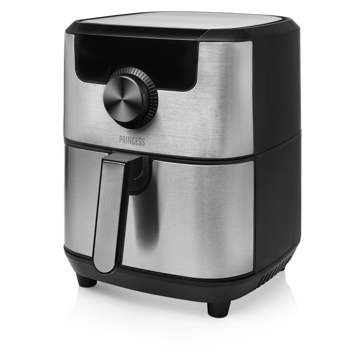 EAN 8713016091123 - Princess 182037 Sencillo 4,5 L Independiente 1500 W Freidora de aire caliente Plata imagen 6