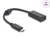 EAN 4043619610853 - DeLOCK 61085 adaptador de cable de vídeo 0,15 m USB Tipo C HDMI Negro imagen 1