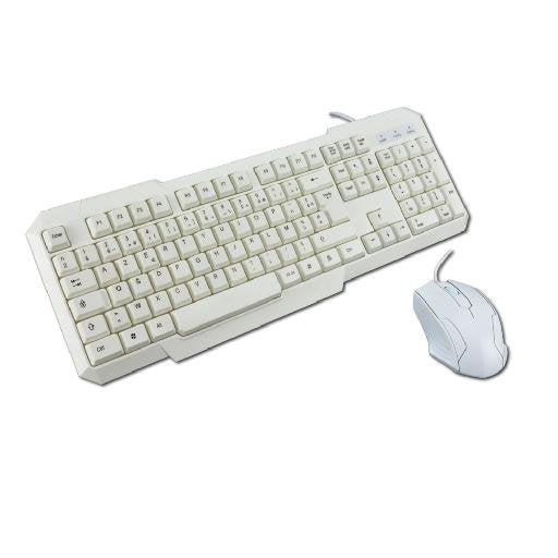EAN 3700224757410 - MCL ACK-2012/B teclado Ratón incluido Universal USB AZERTY Francés Blanco imagen 1