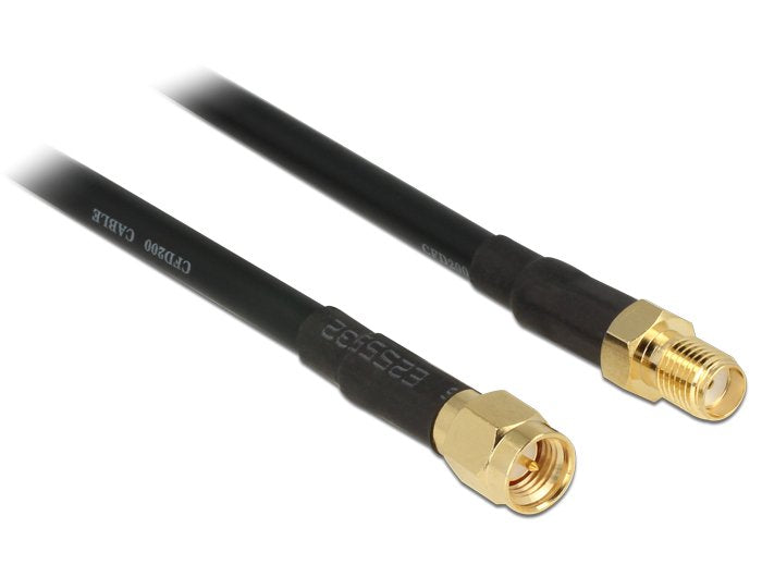 EAN 4043619894260 - DeLOCK 89426 cable coaxial CFD200 7,5 m SMA Negro imagen 1