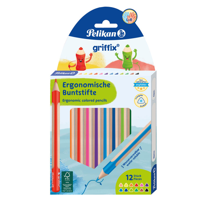 EAN 4012700701527 - Pelikan 701525 lápiz de color Negro, Azul, Coloretes, Marrón, Verde, Azul claro, Verde claro, Naranja, Ro imagen 1
