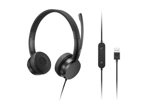 EAN 0195892068099 - Lenovo 4XD1K18260 auricular y casco Auriculares Alámbrico Diadema Música/uso diario USB tipo A Negro imagen 1