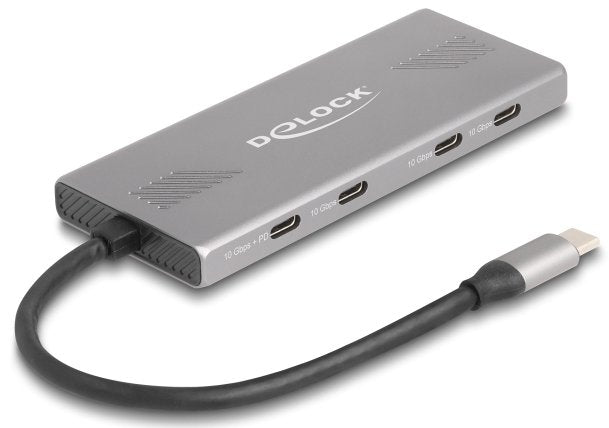 EAN 4043619643134 - DeLOCK 64313 hub de interfaz USB 3.2 Gen 2 (3.1 Gen 2) Type-C 10000 Mbit/s Gris imagen 1