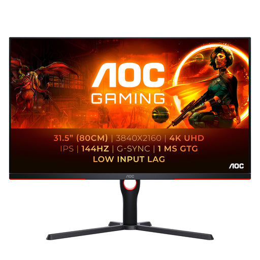 EAN 4038986111430 - AOC G3 U32G3X/BK pantalla para PC 80 cm (31.5") 3840 x 2160 Pixeles 4K Ultra HD LED Negro, Rojo imagen 1