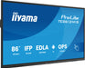 EAN 4948570125500 - iiyama TE8612MIS-B4AG pantalla de señalización Panel plano interactivo 2,17 m (85.6") LCD Wifi 400 cd / m imagen 1