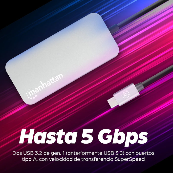 EAN 0766623130615 - Manhattan 130615 base para portátil y replicador de puertos Alámbrico USB 3.2 Gen 1 (3.1 Gen 1) Type-C Al imagen 14