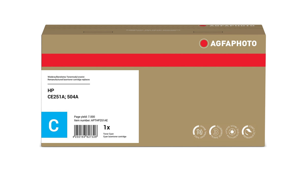 EAN 4250164827326 - AgfaPhoto APTHP251AE cartucho de tóner 1 pieza(s) Compatible Cian imagen 2