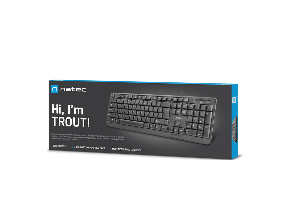 EAN 5901969426908 - NATEC Trout teclado Oficina USB QWERTY Español Negro imagen 7