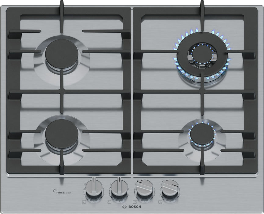 EAN 4242005495962 - Bosch Serie 6 PCH6A5I90 hobs Acero inoxidable Integrado 60 cm Encimera de gas 4 zona(s) imagen 1