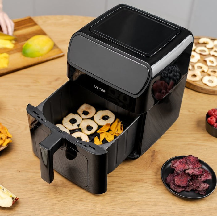 EAN 5908269356959 - Zelmer ZAF6500 freidora Sencillo 6,5 L 1500 W Freidora de aire caliente Negro imagen 3