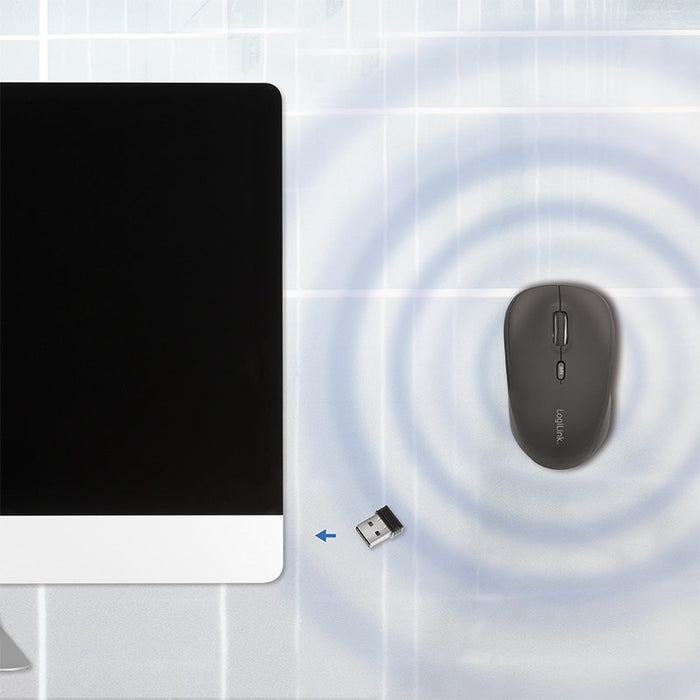 EAN 4052792057133 - LogiLink ID0193 ratón Oficina mano derecha RF inalámbrico Óptico 1600 DPI imagen 6