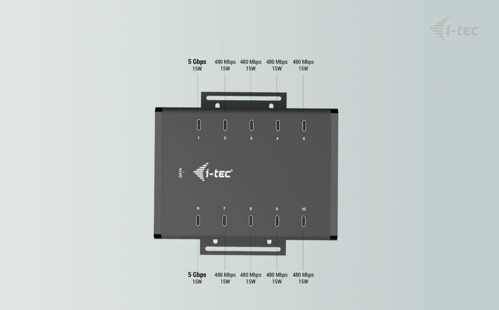 EAN 8595611706363 - i-tec CACHRGHUB10CUK cargador de dispositivo móvil Universal Negro Corriente alterna Carga rápida Interio imagen 10