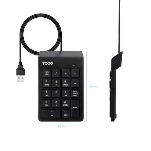 EAN 8433281017559 - TooQ TQK-2001-B teclado Oficina No imagen 2