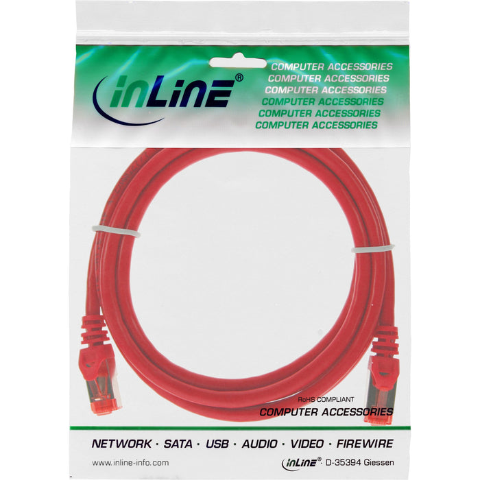 EAN 4043718206490 - InLine 4043718206490 cable de red Rojo 0,5 m Cat6 S/FTP (S-STP) imagen 3
