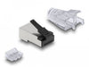 EAN 4043619669066 - DeLOCK 66906 conector RJ-45 Negro, Metálico, Transparente imagen 3
