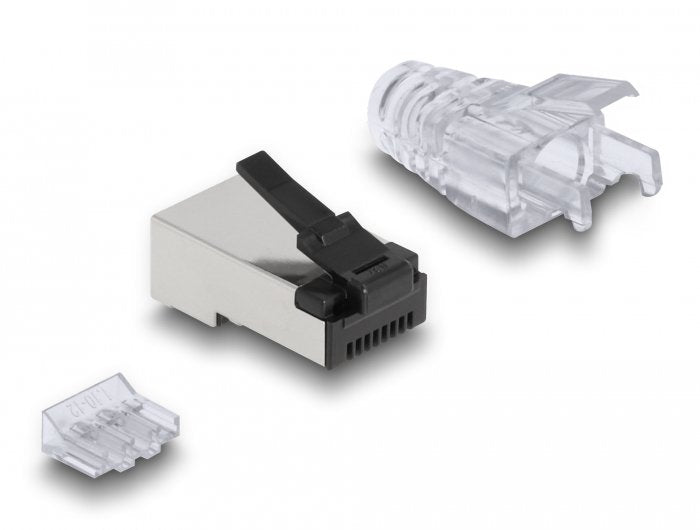 EAN 4043619669066 - DeLOCK 66906 conector RJ-45 Negro, Metálico, Transparente imagen 3
