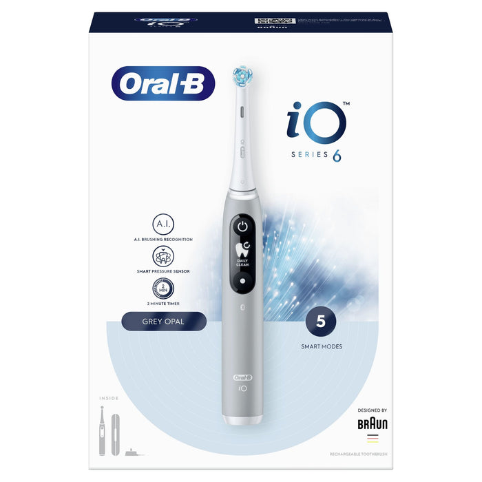 EAN 4210201377788 - Oral-B iO 80351524 cepillo eléctrico para dientes Adulto Cepillo dental vibratorio Gris imagen 3