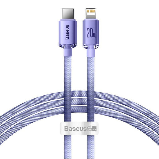 EAN 6932172602765 - Baseus Crystal Shine cable de teléfono móvil Púrpura 1,2 m USB C Lightning imagen 1