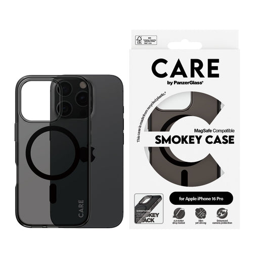 EAN 5715685004162 - PanzerGlass CARE™ by ® Urban Combat Case Smokey w. Black MagSafe iPhone 16 Pro funda para teléfono móvil  imagen 2
