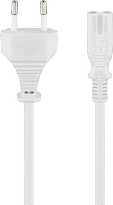 EAN 4040849960352 - Goobay 96035 cable de transmisión Blanco 1,8 m CEE7/16 C7 acoplador imagen 2