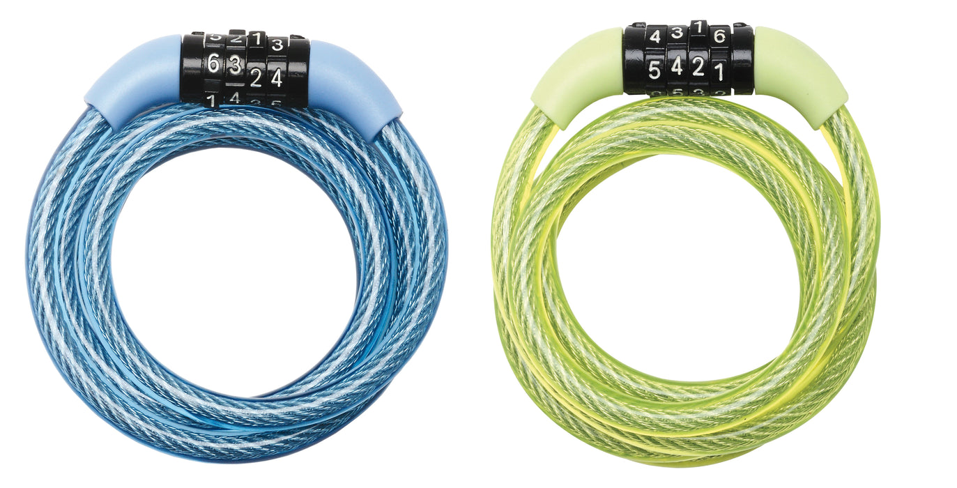 EAN 3520190933089 - MASTER LOCK 8143EURDPROCOL candado para bicicleta Azul, Verde 1200 mm Cable antirrobo imagen 1