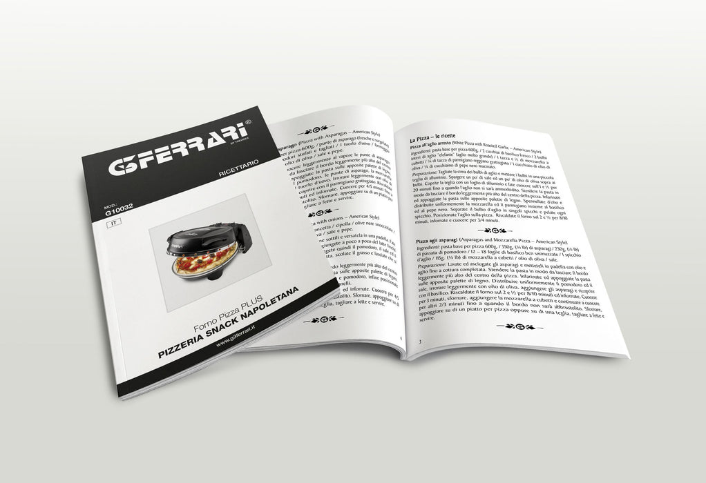 EAN 8056095877395 - G3 Ferrari Pizzeria Snack Napoletana fabricante de pizza y hornos 1 Pizza(s) 1200 W Negro imagen 7