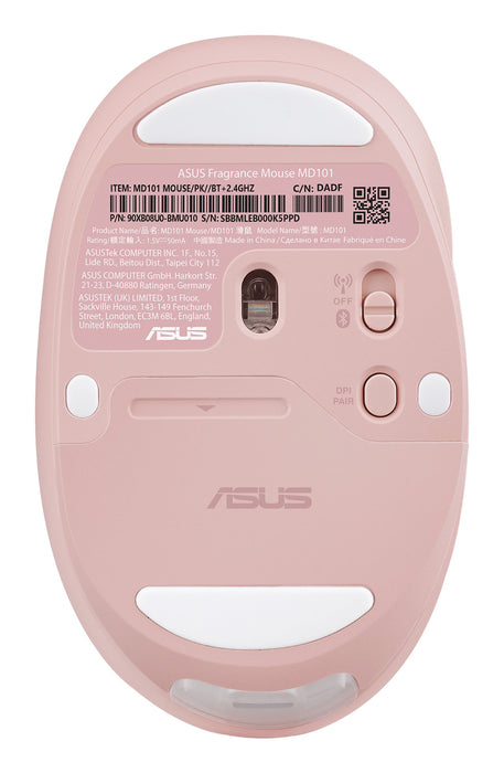 EAN 4711387793398 - ASUS Fragrance Mouse MD101 ratón Hogar Ambidextro RF Wireless + Bluetooth Óptico 2400 DPI imagen 5
