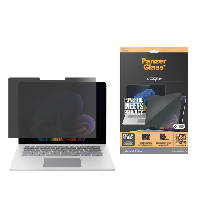 EAN 5715685012969 - PanzerGlass ® Privacy Screen Protector Microsoft Surface Laptop 7th Edition 15'' | Ultra-Wide Fit Protect imagen 2