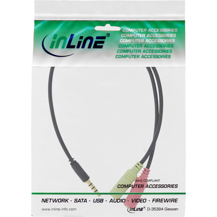 EAN 4043718265855 - InLine 99302K cable de audio 2 m 3,5mm 2 x 3.5mm Negro imagen 2