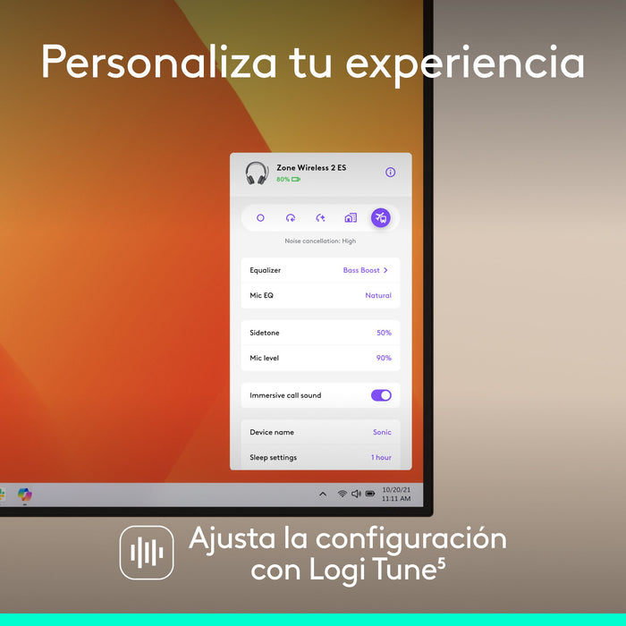 EAN 5099206131125 - Logitech Zone Wireless 2 ES Inalámbrico y alámbrico Diadema Llamadas/Música USB Tipo C Grafito imagen 10