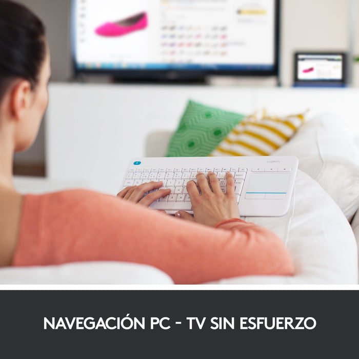 EAN 5099206059368 - Logitech 920-007138 teclado Universal RF inalámbrico QWERTY Español Blanco imagen 6