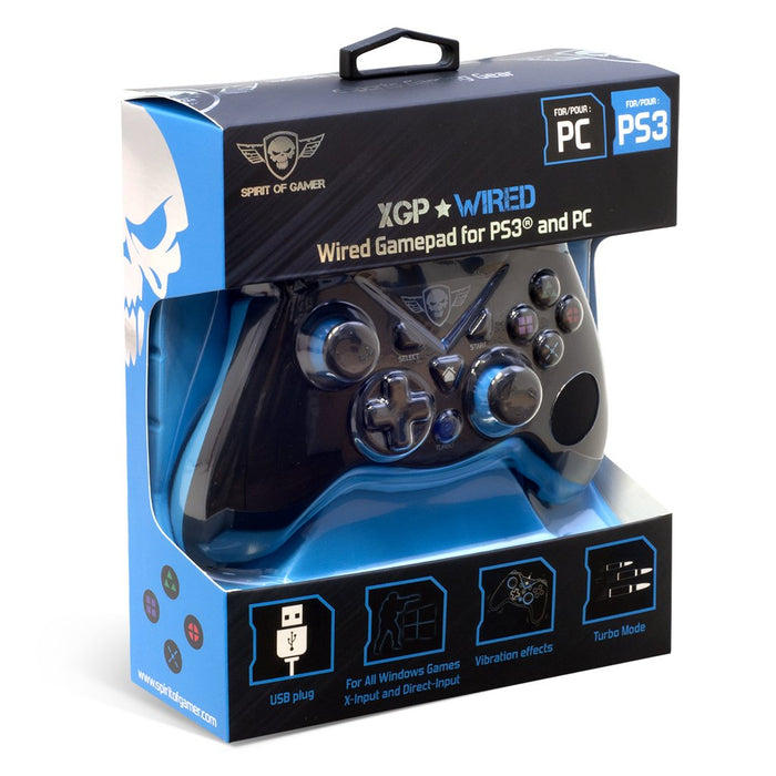 EAN 3700104431959 - Spirit of Gamer SOG-WXGP mando y volante Negro, Azul USB Gamepad Analógico/Digital PC, Playstation 3 imagen 7