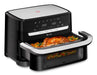EAN 3045380028760 - Tefal Dual Easy Fry Flex EY9228 9 L Independiente 2700 W Freidora de aire caliente Negro, Acero inoxidabl imagen 1
