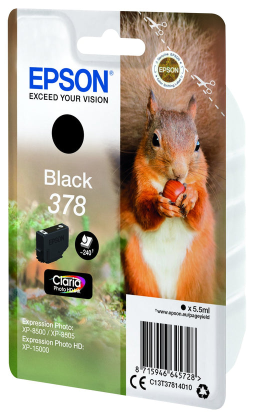 EAN 8715946645735 - Epson Squirrel C13T37814020 cartucho de tinta 1 pieza(s) Original Rendimiento estándar Negro imagen 2