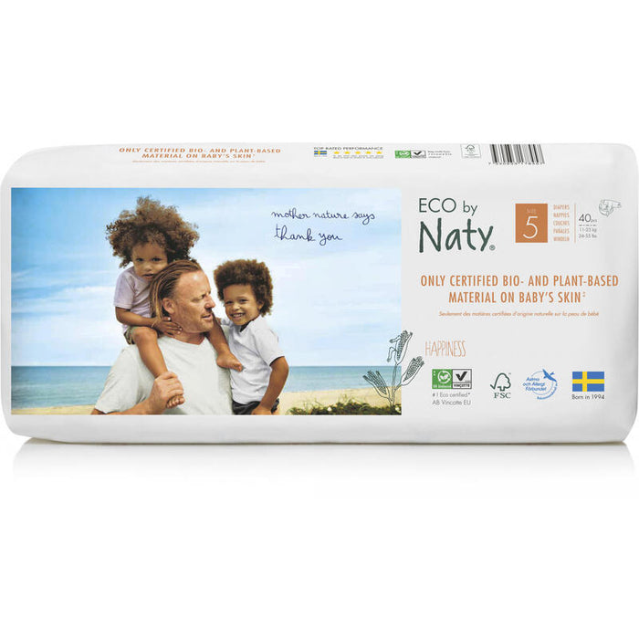 Eco By Naty Diapers 5 Junior Dydis, 40pcs