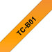 EAN 4977766050937 - Brother TC-B01 cinta para impresora de etiquetas Negro sobre naranja fluorescente imagen 1