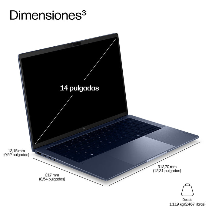 EAN 821844971451 - HP EliteBook X G2a 14 inch Notebook Next Gen AI PC Wolf Pro Security Edition Copilot+ PC AMD Ryzen AI 7 PR imagen 5