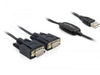 EAN 4043619618866 - DeLOCK 2x RS232/USB 2.0 cable de serie Negro imagen 1